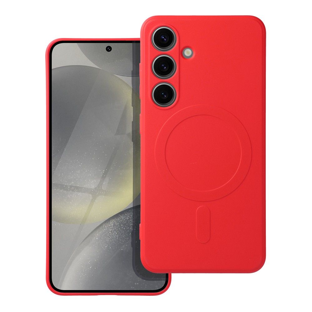 HÜLLE FÜR SAMSUNG GALAXY S24 FE HEYCASE SILIKON MAG MAGSAFE ROT