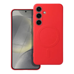 HÜLLE FÜR SAMSUNG GALAXY S24 FE HEYCASE SILIKON MAG MAGSAFE ROT