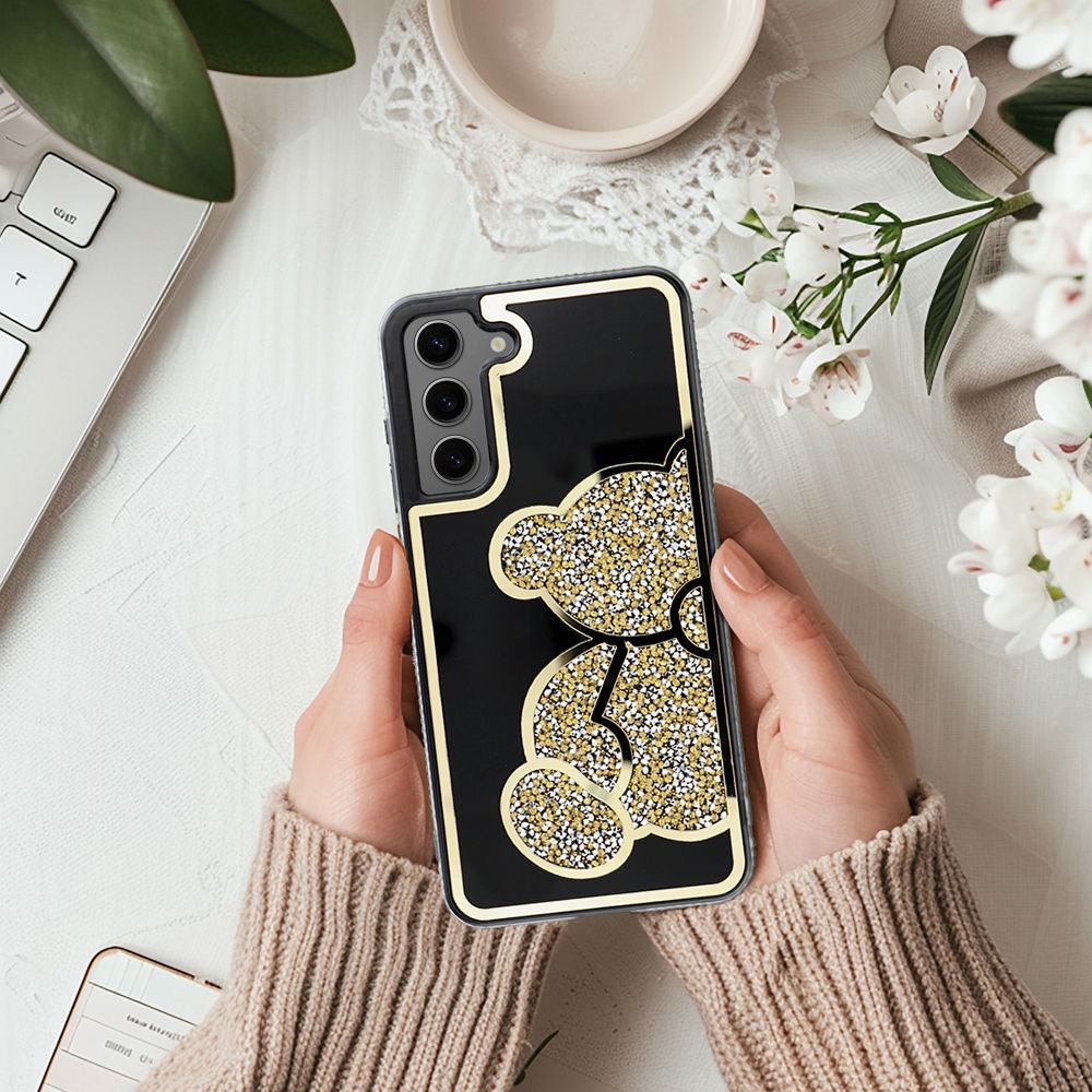 HÜLLE FÜR SAMSUNG GALAXY S24 FE HEYCASE TEDDYBÄR GOLD
