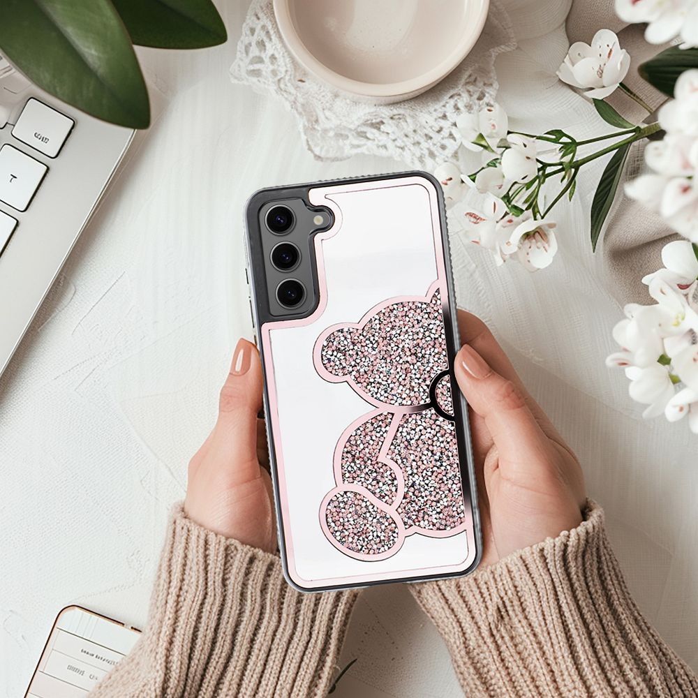SCHUTZHÜLLE FÜR SAMSUNG GALAXY S24 FE HEYCASE TEDDYBÄR ROSA