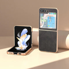 HÜLLE FÜR SAMSUNG GALAXY Z FLIP 5 5G HEYCASE VOUGE SCHWARZ