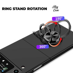 HÜLLE FÜR SAMSUNG Z FLIP 4 HEYCASE ICON RING SCHWARZ