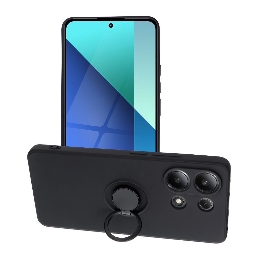 HÜLLE FÜR XIAOMI REDMI NOTE 13 4G HEYCASE ICON RING SCHWARZ