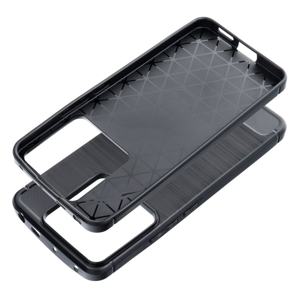 HÜLLE FÜR XIAOMI REDMI NOTE 13 PRO 5G HEYCASE CARBON DEFENDER SCHWARZ