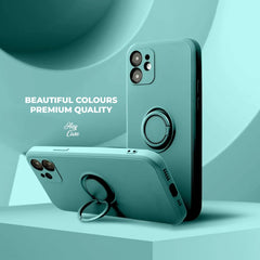 HÜLLE FÜR SAMSUNG A55 5G HEYCASE ICON RING GRÜN