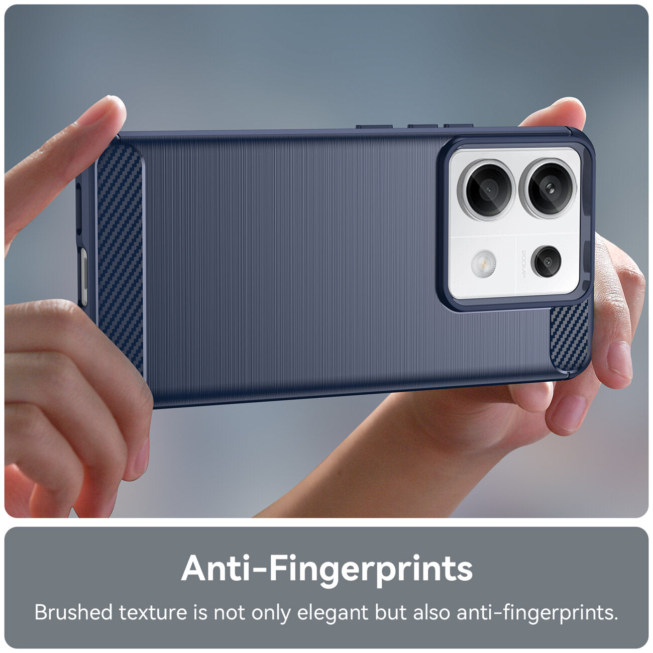 HÜLLE FÜR XIAOMI REDMI NOTE 13 PRO PLUS HEYCASE CARBON BLAU