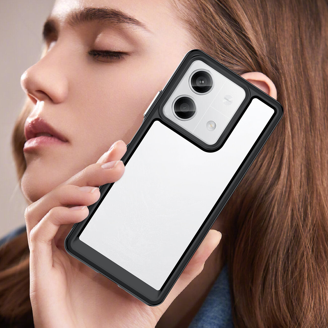 HÜLLE FÜR XIAOMI REDMI NOTE 13 5G HEYCASE FRAME SCHWARZ