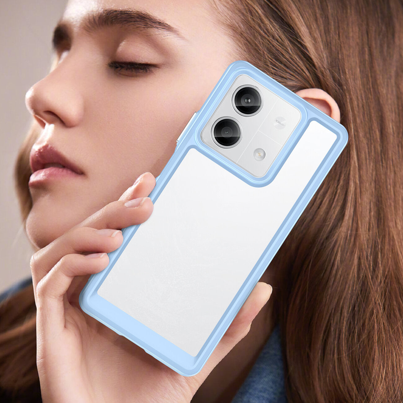 HeyCase Frame Schutz für Xiaomi Redmi Note 13 5G Blau