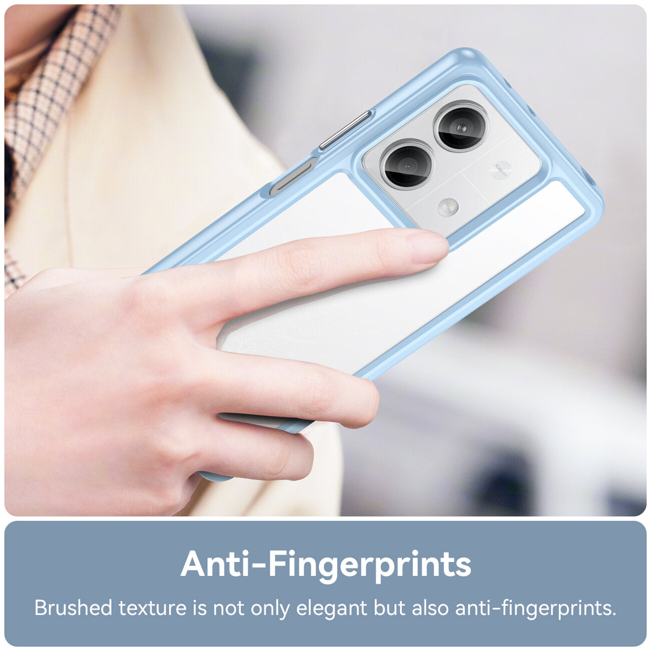 HeyCase Frame Schutz für Xiaomi Redmi Note 13 5G Blau
