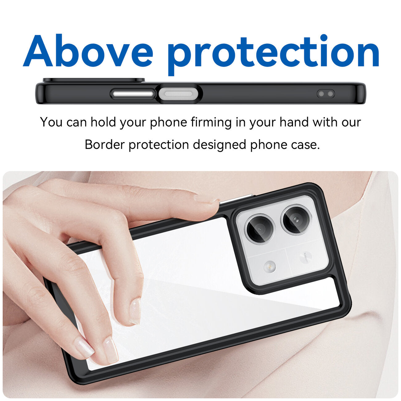 HÜLLE FÜR XIAOMI REDMI NOTE 13 PRO PLUS HEYCASE RAHMEN SCHWARZ