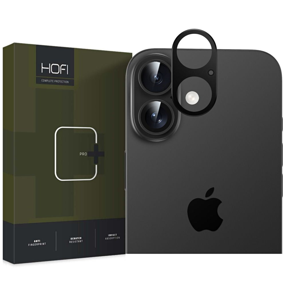 SCHUTZGLAS FÜR DIE KAMERA-LINSE DES IPHONE 16 / 16 PLUS HOFI ALUCAM PRO+ SCHWARZ