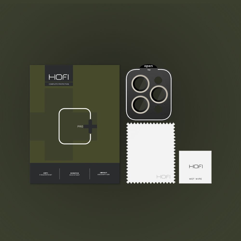 SCHUTZGLAS FÜR DIE KAMERA HOFI CAMRING PRO+ IPHONE 15 PRO / 15 PRO MAX TITAN