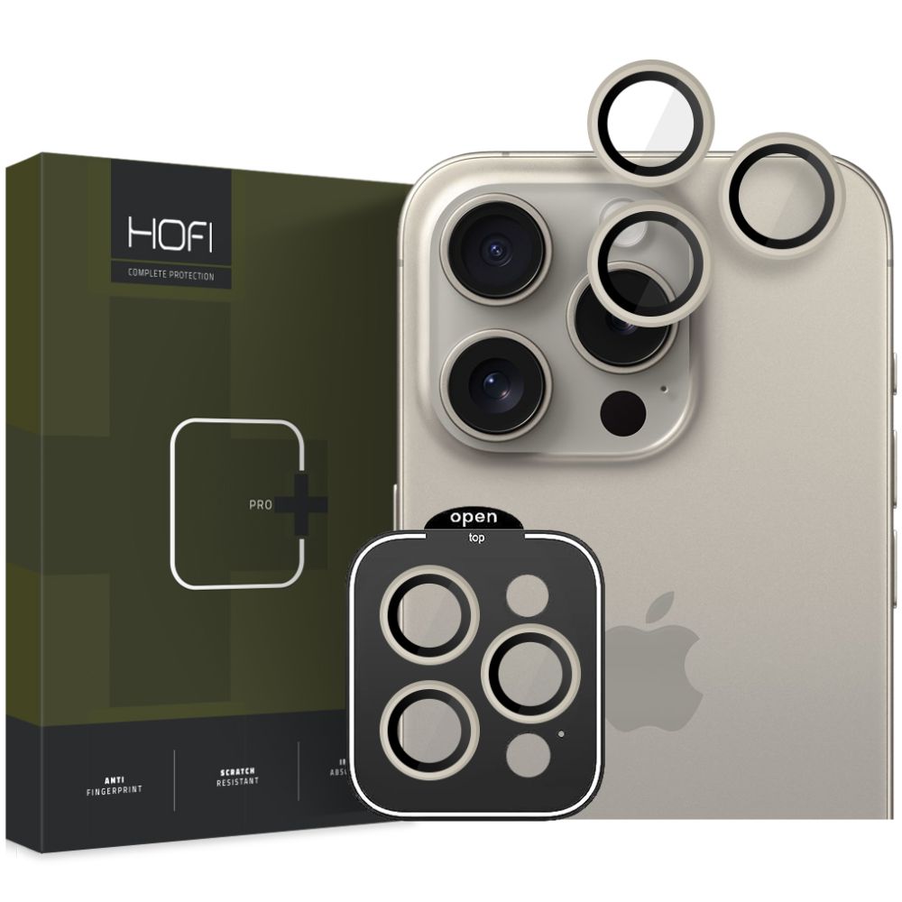 SCHUTZGLAS FÜR DIE KAMERA HOFI CAMRING PRO+ IPHONE 15 PRO / 15 PRO MAX TITAN