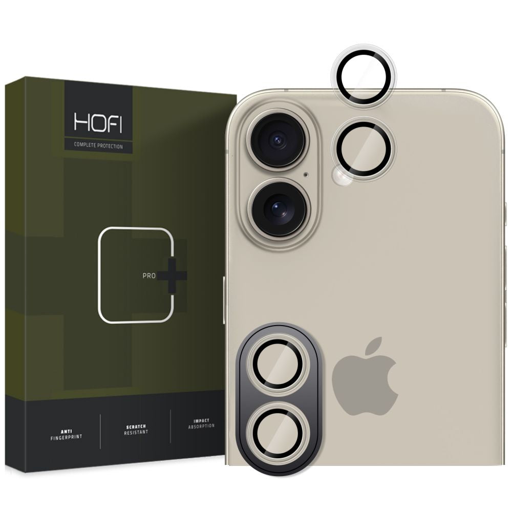 SCHUTZGLAS FÜR DIE KAMERA-LINSE DES IPHONE 16 / 16 PLUS HOFI CAMRING PRO+ KLAR