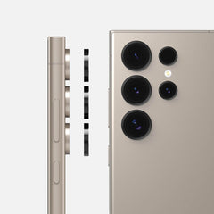 Gehärtetes Glas Ringke Kamera Rahmen Schutz Galaxy S24 Ultra Schwarz