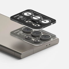Gehärtetes Glas Ringke Kamera Rahmen Schutz Galaxy S24 Ultra Schwarz
