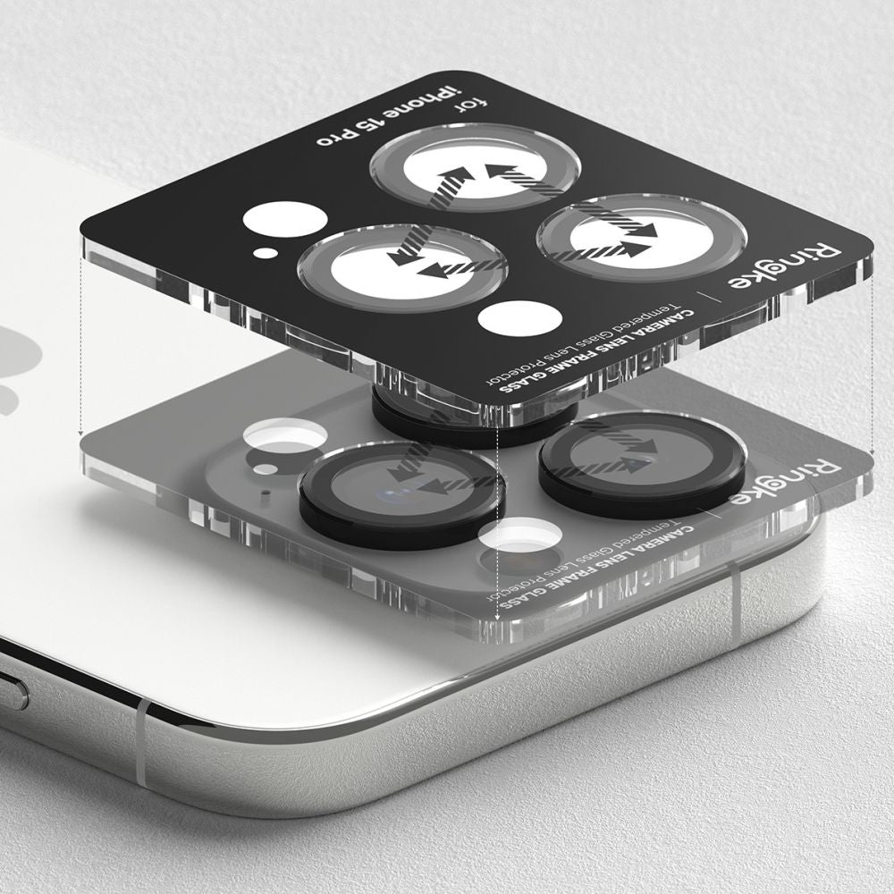 SCHUTZ FÜR DIE KAMERA RINGKE CAMERA FRAME PROTECTOR IPHONE 15 PRO SCHWARZ