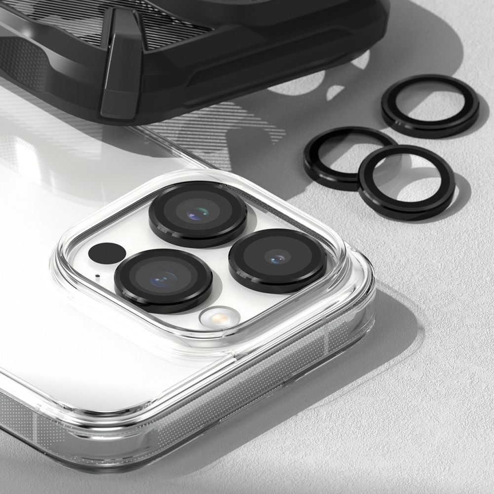 SCHUTZ FÜR DIE KAMERA RINGKE CAMERA FRAME PROTECTOR IPHONE 15 PRO SCHWARZ