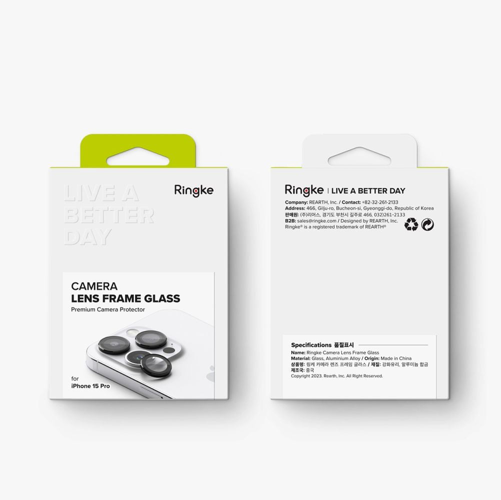 SCHUTZ FÜR DIE KAMERA RINGKE CAMERA FRAME PROTECTOR IPHONE 15 PRO SCHWARZ