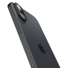 SCHUTZGLAS FÜR DIE KAMERA-LINSE SPIGEN OPTIK GLAS.TR KAMERA-SCHUTZ 2-PAKET IPHONE 16 / 16 PLUS SCHWARZ