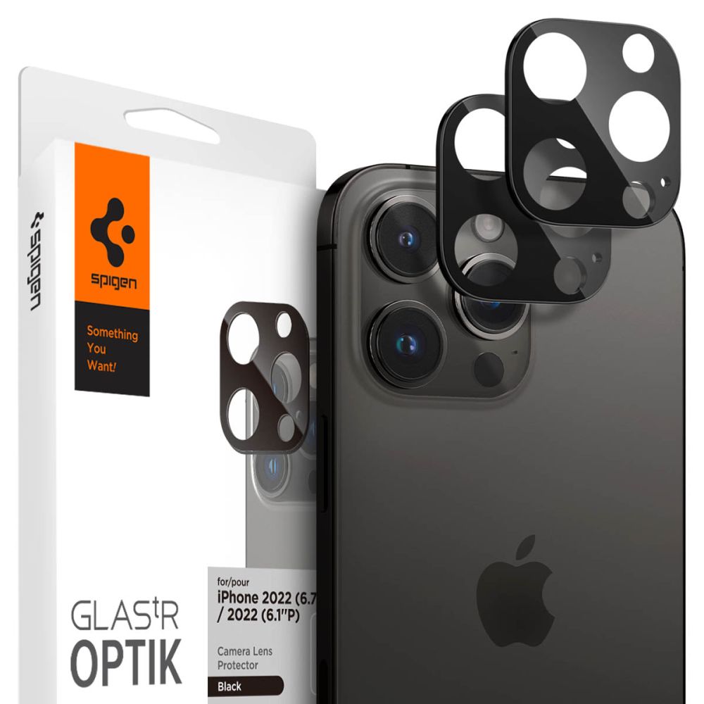 SPIGEN OPTIK.TR KAMERA-SCHUTZ 2-PAKET FÜR IPHONE 14 PRO / 14 PRO MAX SCHWARZ