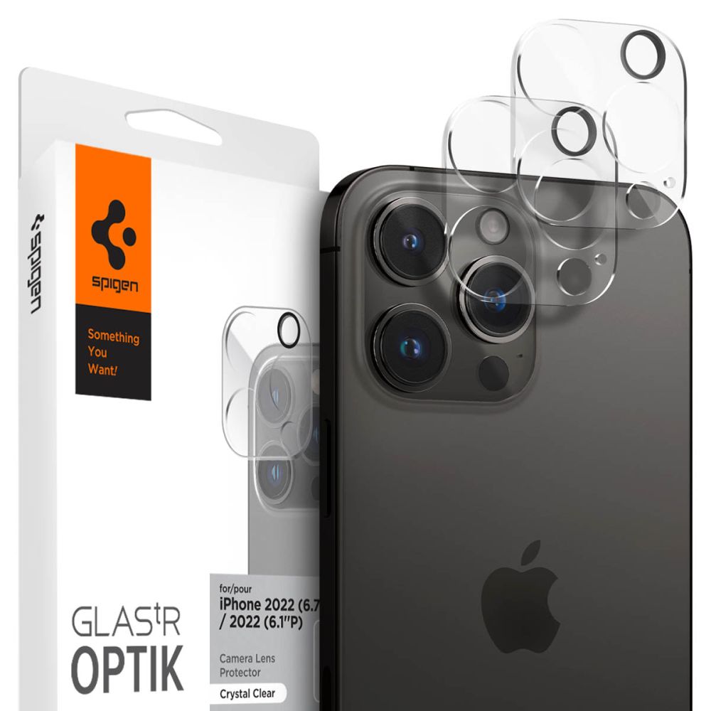SCHUTZ FÜR DIE KAMERA SPIGEN OPTIK.TR KAMERASCHUTZ 2-PAKET IPHONE 14 PRO / 14 PRO MAX KRISTALLKLAR