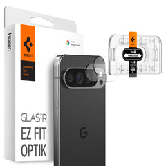 SCHUTZGLAS FÜR DIE KAMERA-LINSEN SPIGEN OPTIK.TR "EZ FIT" KAMERA-SCHUTZ 2-PAKET GOOGLE PIXEL 9 PRO KRISTALLKLAR