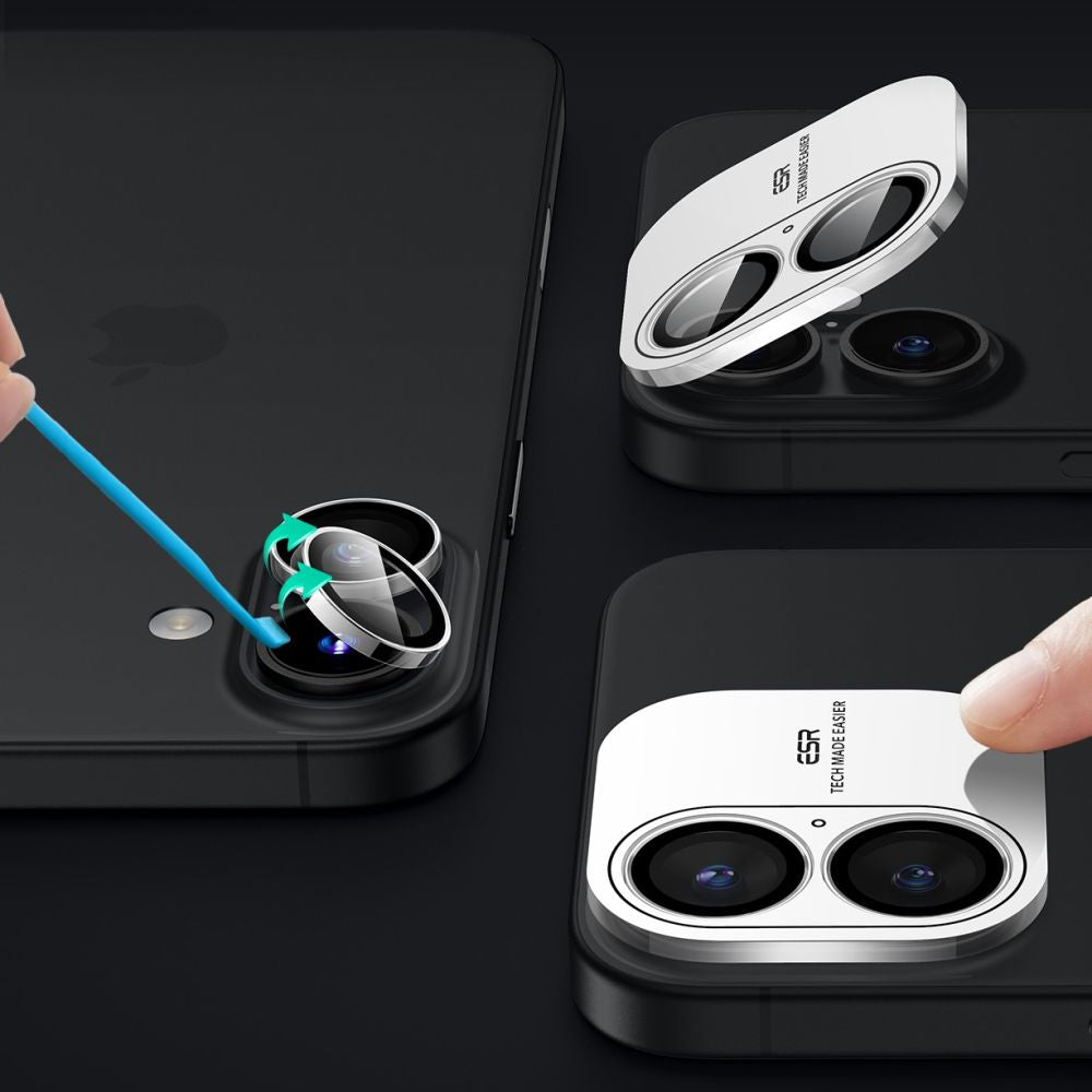 SCHUTZGLAS FÜR DIE KAMERA-LINSE ESR ARMORITE KAMERA-SCHUTZ IPHONE 16 / 16 PLUS KLAR