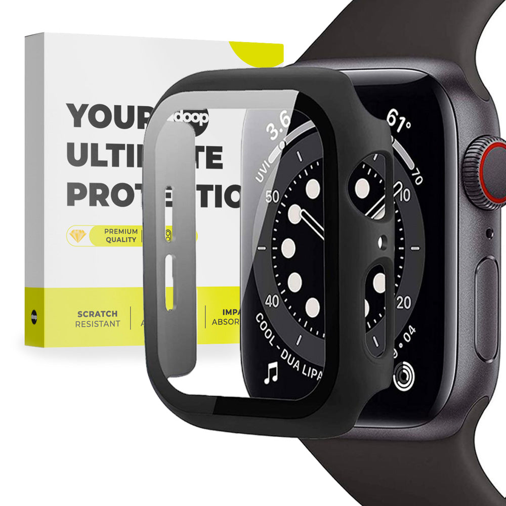 360° SCHUTZHÜLLE FÜR APPLE WATCH 40 MM DOOP DEFENSE 360GUARD SCHWARZ