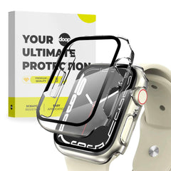 360° SCHUTZHÜLLE FÜR APPLE WATCH 45 MM DOOP DEFENSE 360GUARD KLAR