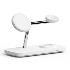 RINGKE 3IN1 QI2 MAGNETISCHER MAGSAFE WIRELESS CHARGER WEISS