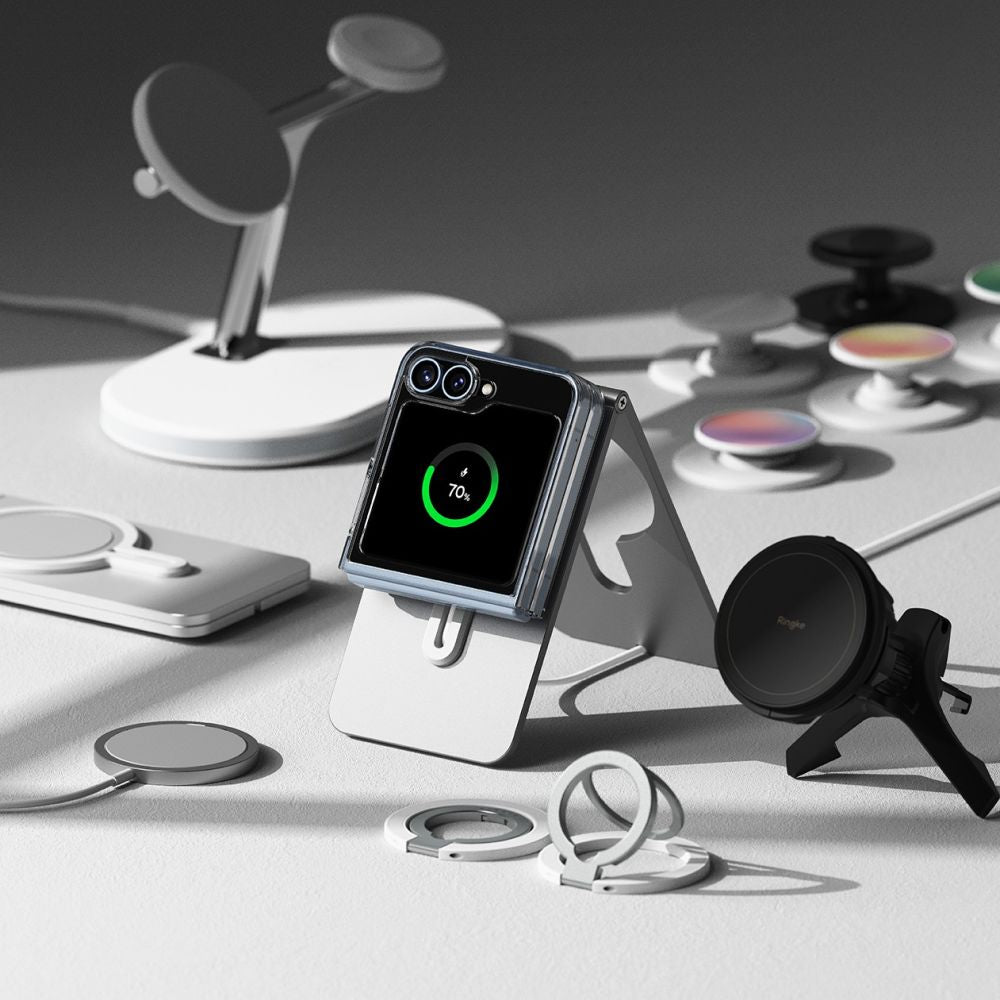 HÜLLE FÜR GALAXY Z FLIP 6 RINGKE FUSION MAGNETIC MAGSAFE KLAR