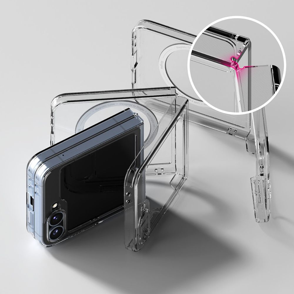 HÜLLE FÜR GALAXY Z FLIP 6 RINGKE FUSION MAGNETIC MAGSAFE KLAR