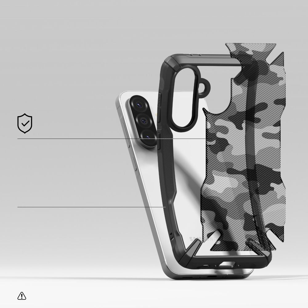 RINGKE FUSION X HÜLLE GALAXY A36 / A56 5G CAMO SCHWARZ