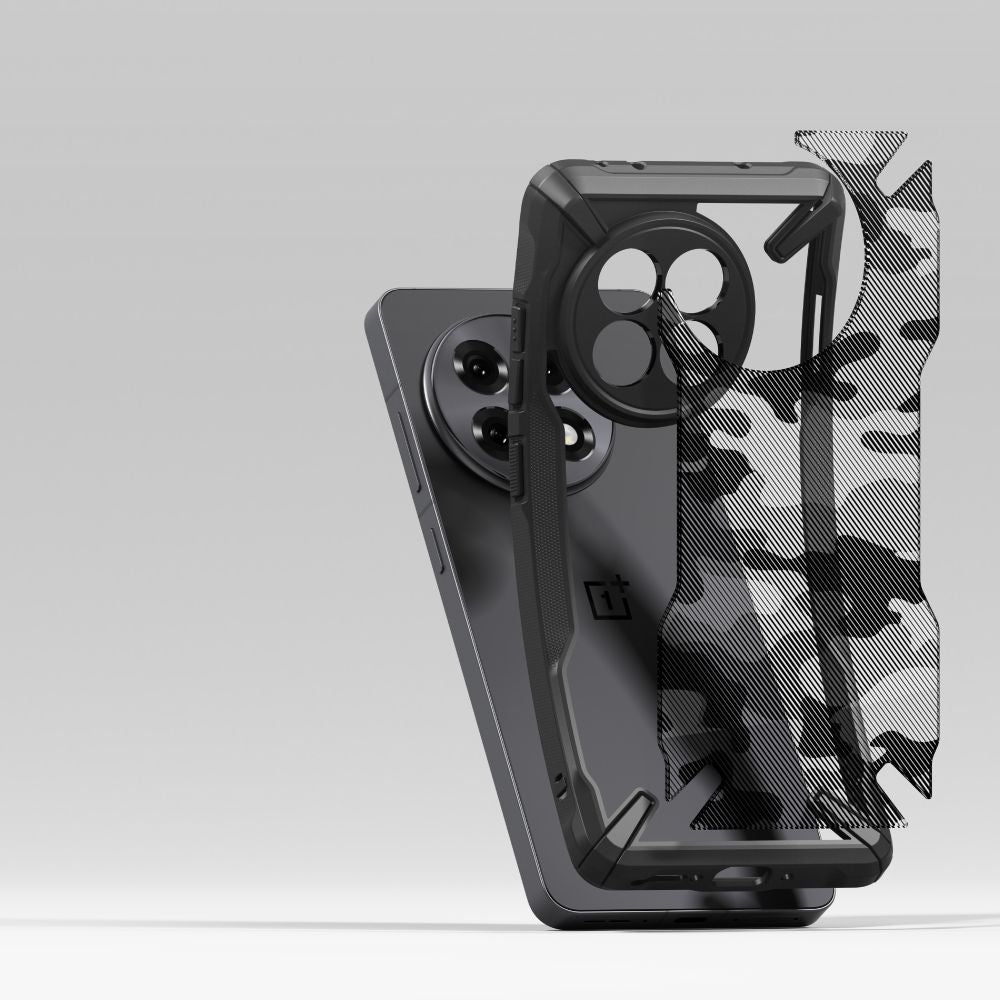 RINGKE FUSION X HÜLLE FÜR ONEPLUS 13R CAMO SCHWARZ