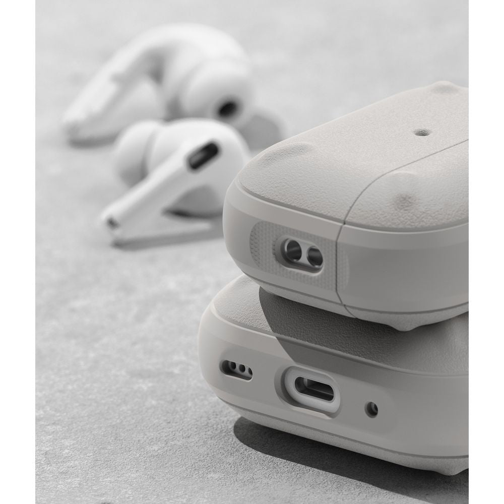 RINGKE ONYX HÜLLE FÜR APPLE AIRPODS PRO 1 / 2 WARM GRAU