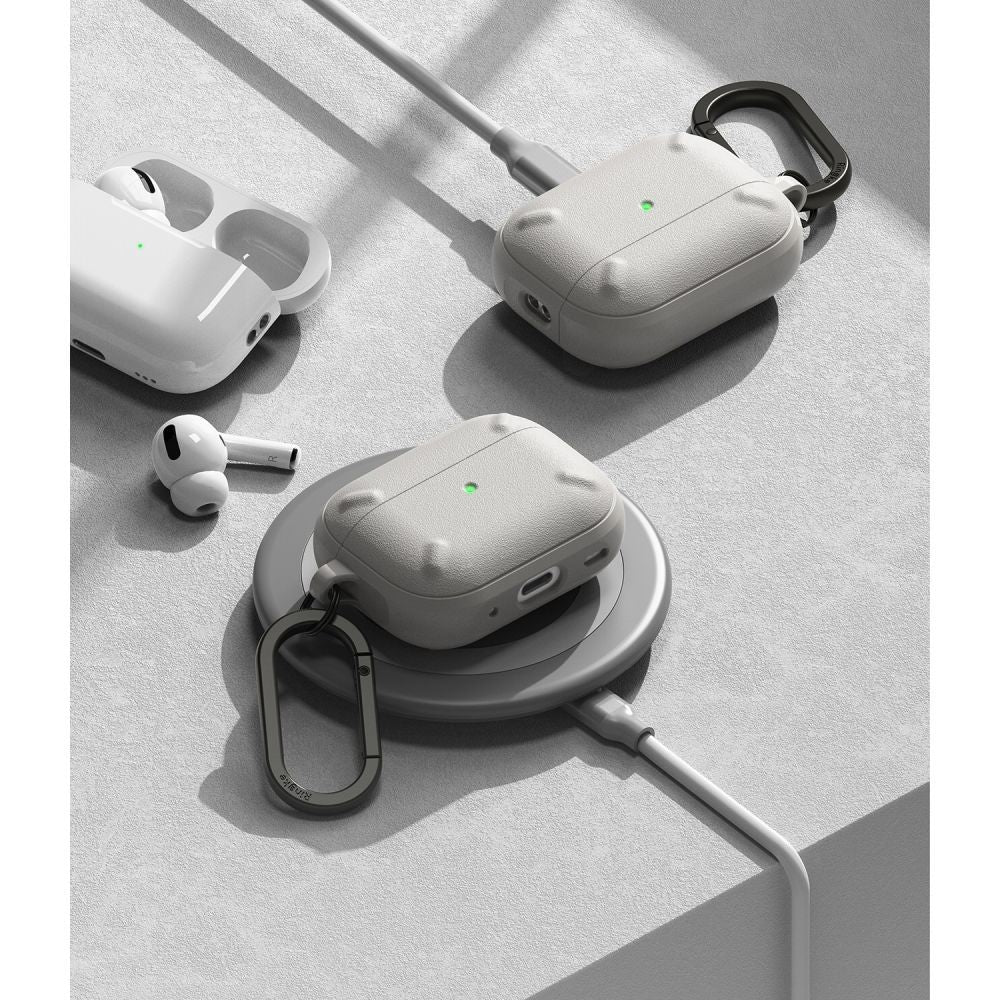 RINGKE ONYX HÜLLE FÜR APPLE AIRPODS PRO 1 / 2 WARM GRAU