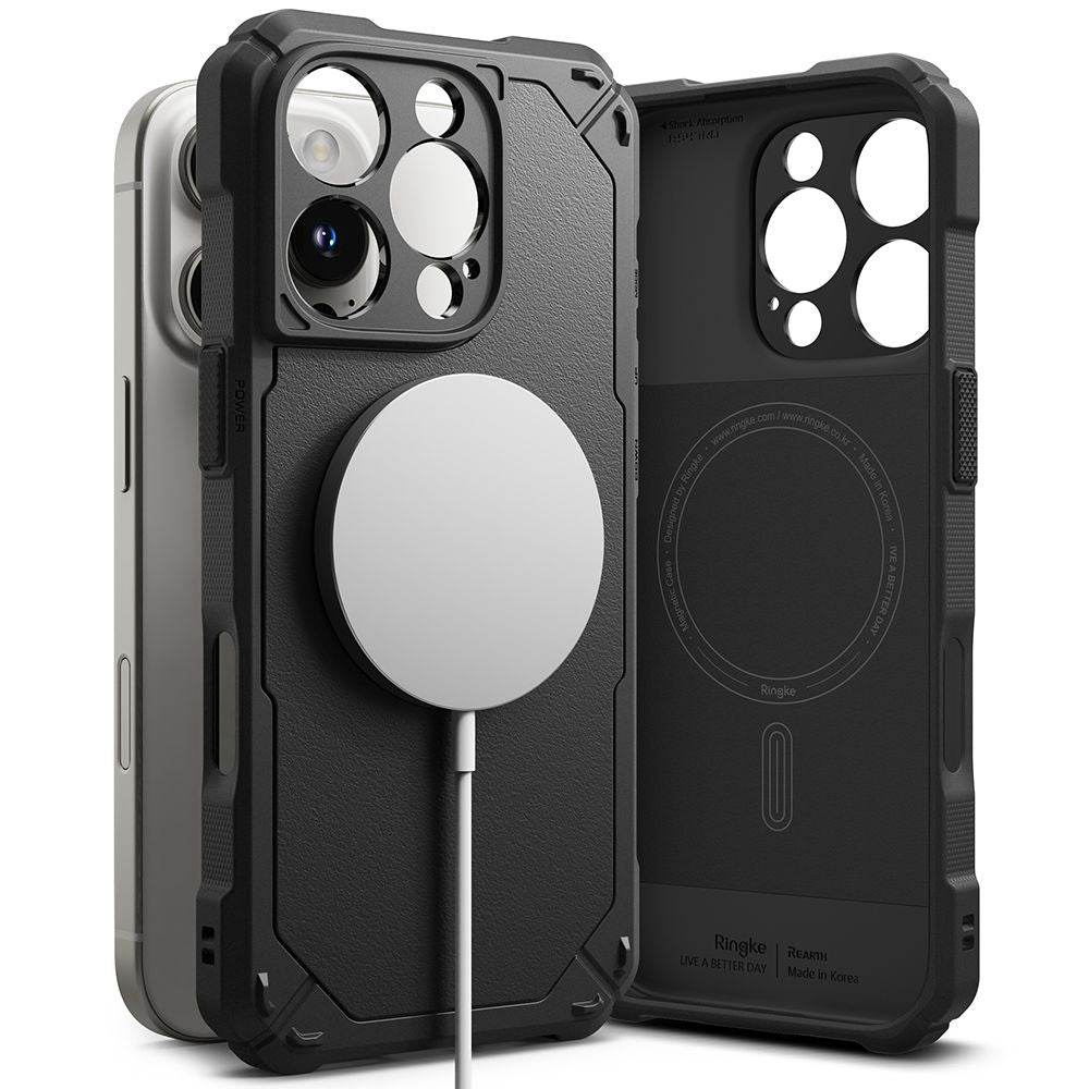 RINGKE RUGGED GEAR MAGNETISCHES MAGSAFE IPHONE 16 PRO SCHWARZ
