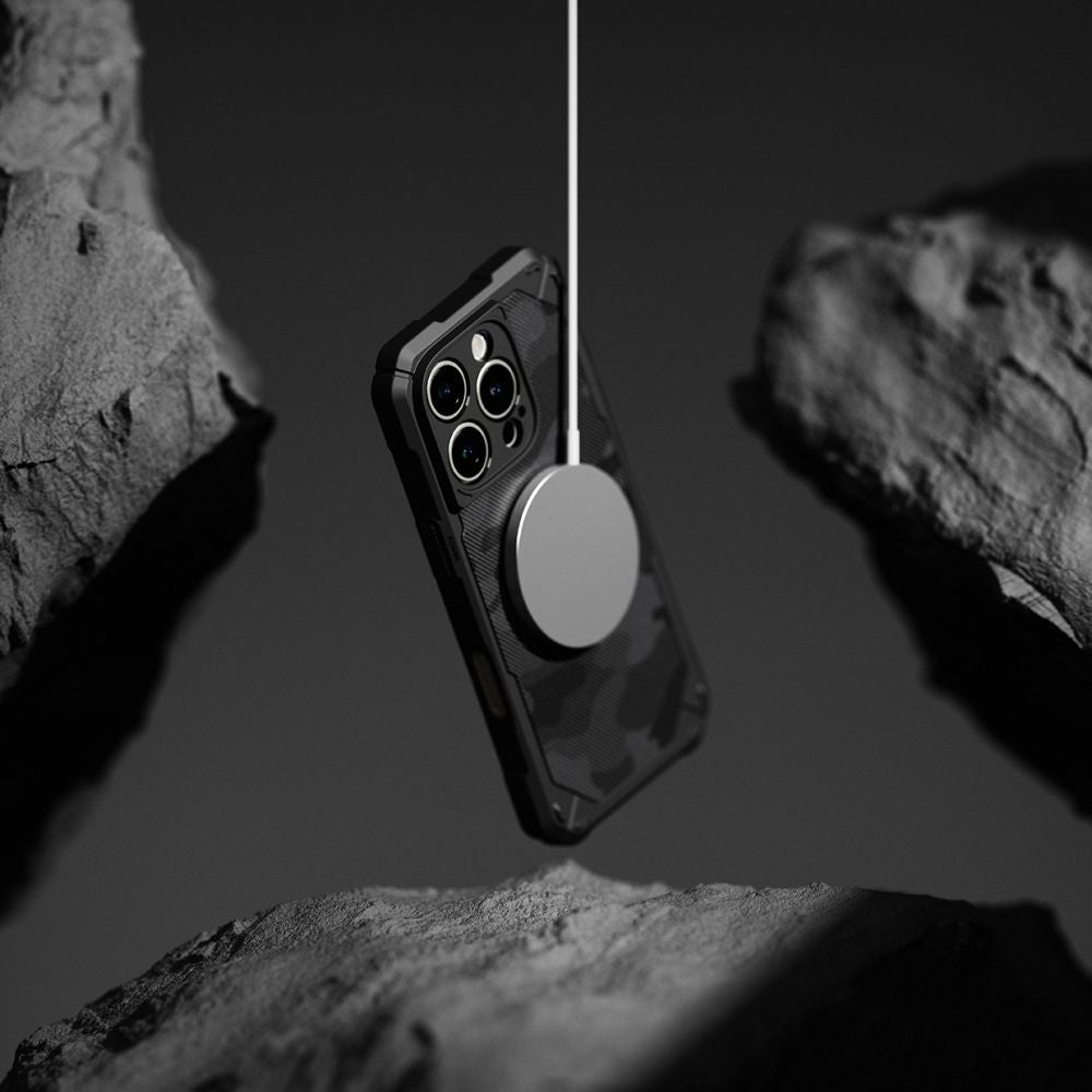 KRYT RINGKE RUGGED GEAR MAGNETIC MAGSAFE IPHONE 16 PRO MAX CAMO SCHWARZ
