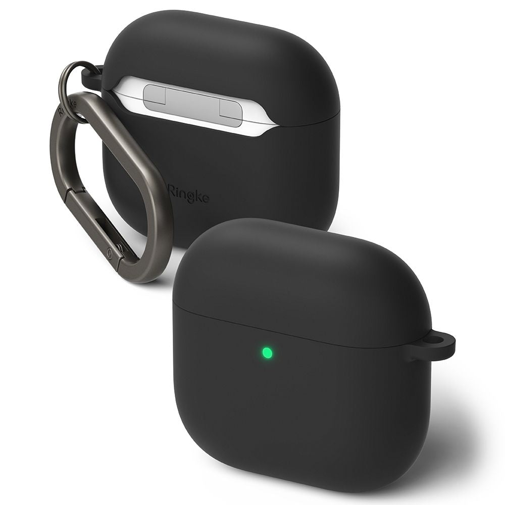 RINGKE SILIKONHÜLLE FÜR APPLE AIRPODS 4 SCHWARZ