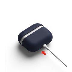 RINGKE SILIKONHÜLLE FÜR APPLE AIRPODS PRO 1 / 2 MITTERNACHTBLAU