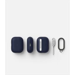 RINGKE SILIKONHÜLLE FÜR APPLE AIRPODS PRO 1 / 2 MITTERNACHTBLAU