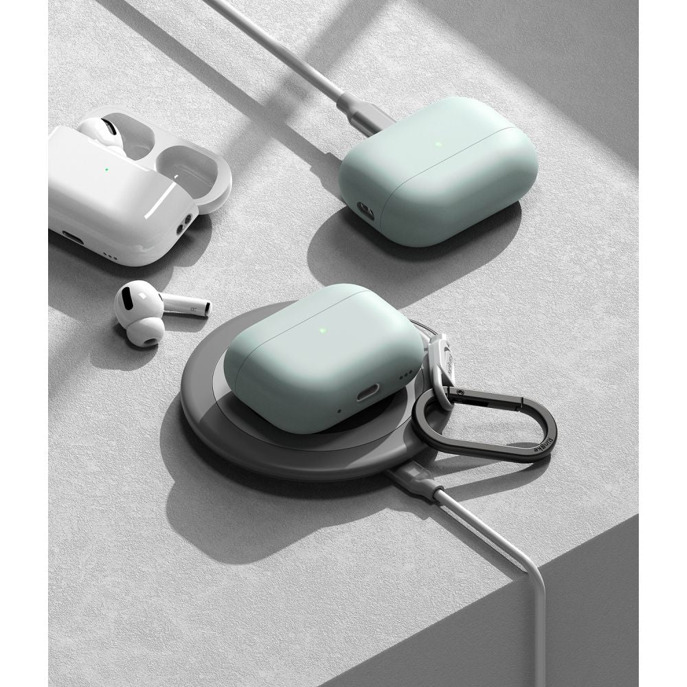 RINGKE SILIKONHÜLLE FÜR APPLE AIRPODS PRO 1 / 2 SEAFOAM