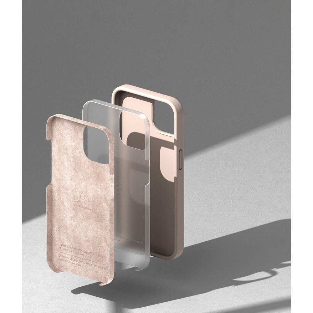 RINGKE SILIKONHÜLLE IPHONE 14 PLUS PINKE SAND