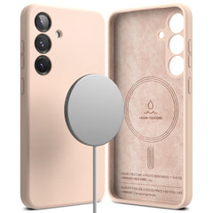 RINGKE SILIKON MAGNETISCH MAGSAFE GALAXY S25+ PLUS PINKER SAND