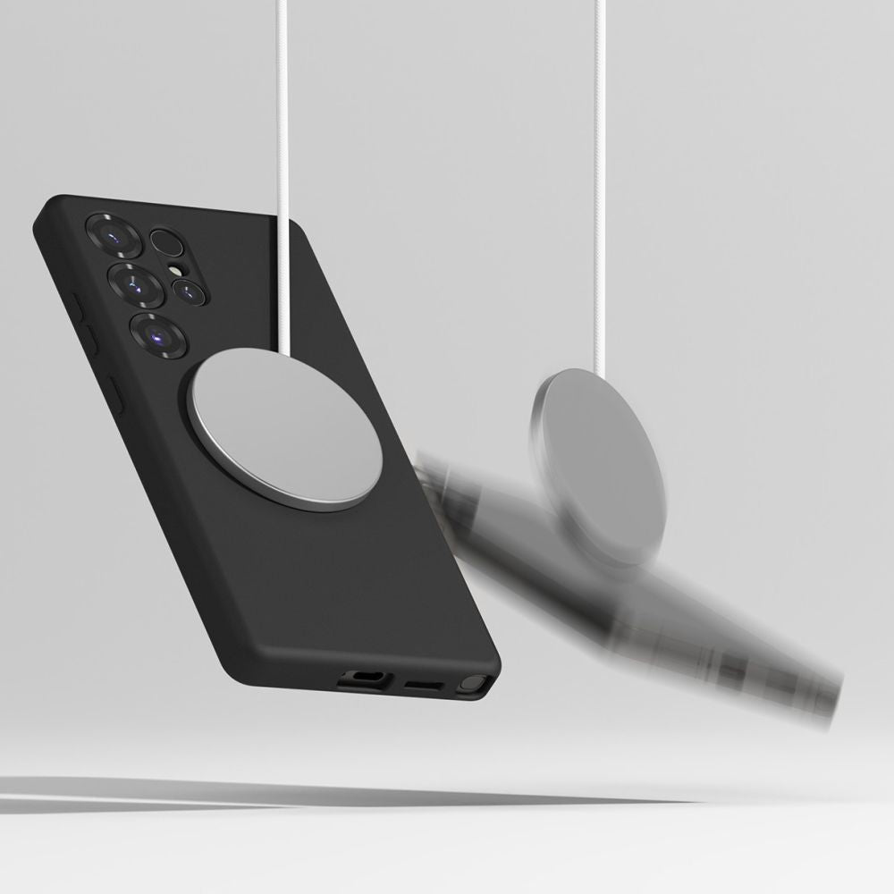 RINGKE SILIKON MAGNETISCH MAGSAFE GALAXY S25 ULTRA SCHWARZ