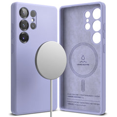 RINGKE SILIKON MAGNETISCH MAGSAFE GALAXY S25 ULTRA LAVENDEL