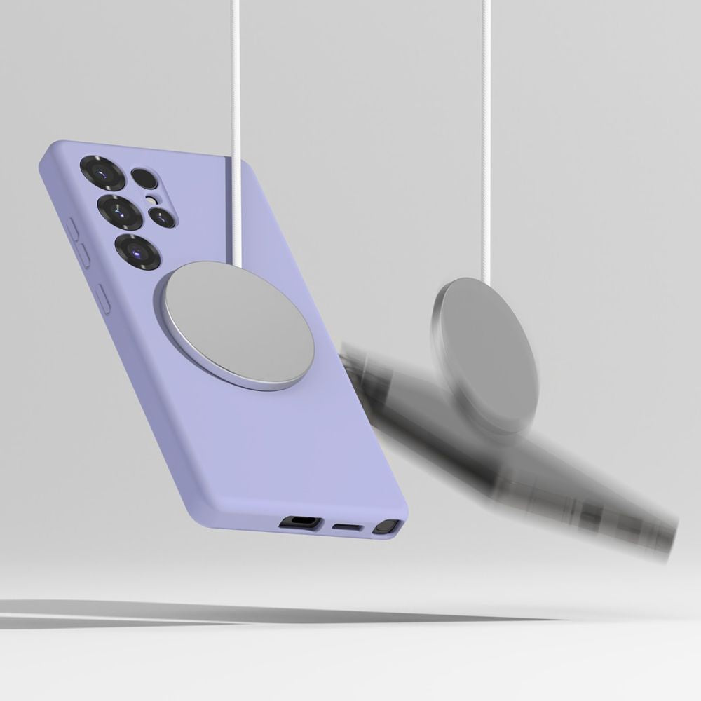 RINGKE SILIKON MAGNETISCH MAGSAFE GALAXY S25 ULTRA LAVENDEL