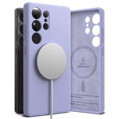 RINGKE SILIKON MAGNETISCH MAGSAFE GALAXY S25 ULTRA LAVENDEL