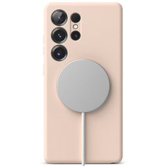 RINGKE SILIKON MAGNETISCH MAGSAFE GALAXY S25 ULTRA PINK SAND